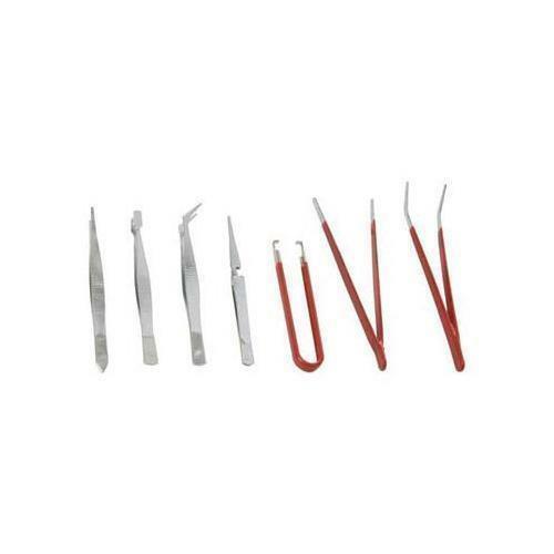 SET PINZETTE DI PRECISIONE 7 PEZZI  PER ELETTRONICA MODELLISMO  RIPARAZIONE