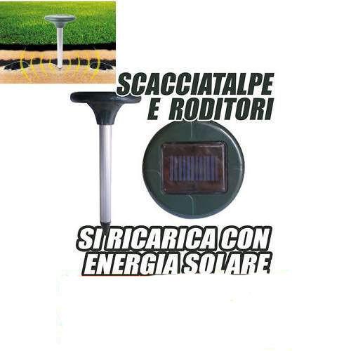 SCACCIATALPE SCACCIATOPI SCACCIA TOPI TALPE RODITORI ULTRASUONI A ENERGIA SOLARE