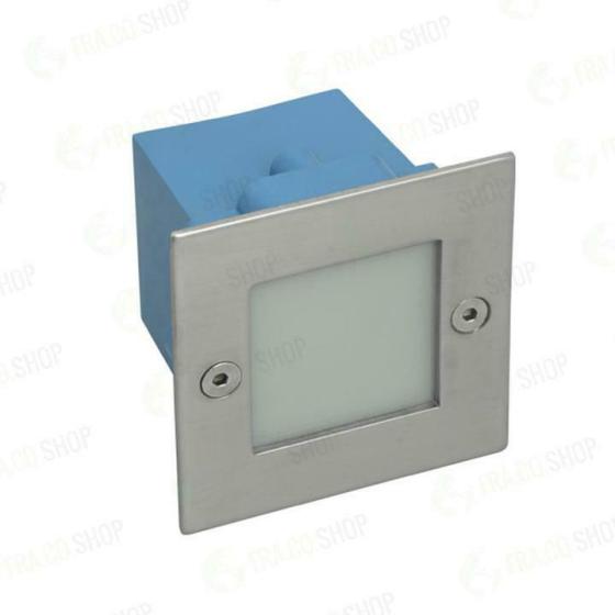 Lampada da incasso parete acciaio inox SMD LED esterno scale gradini  vetro IP54