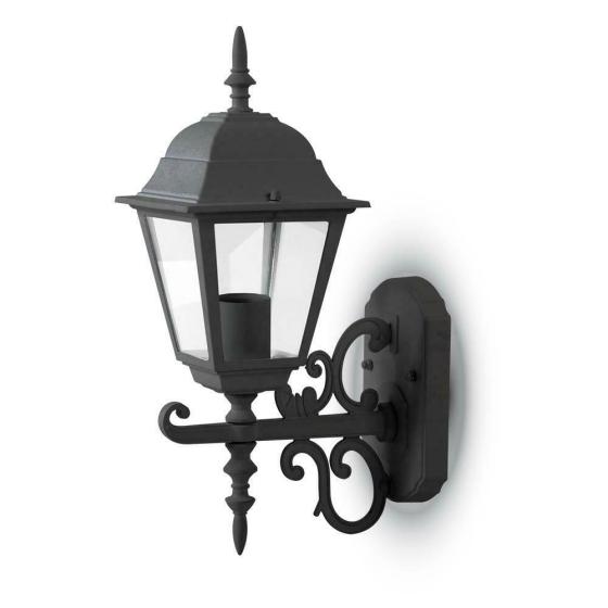 LAMPADA GIARDINO DA PARETE E27 MATT NERO - XXSFRE