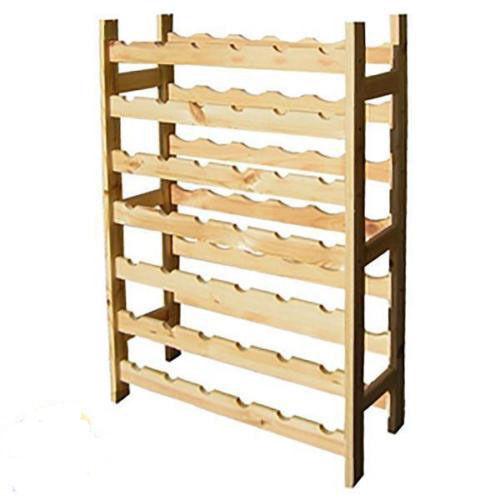CANTINETTA VINO PORTABOTTIGLIE LEGNO CUCINA 42 BOTTIGLIE PINO LEVIGATO KIT