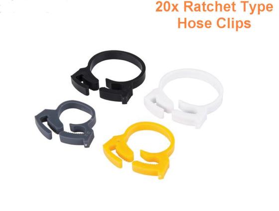 set kit 20 pz clips cavo tubo pinzaordinato gas auto bassa pressione scarico