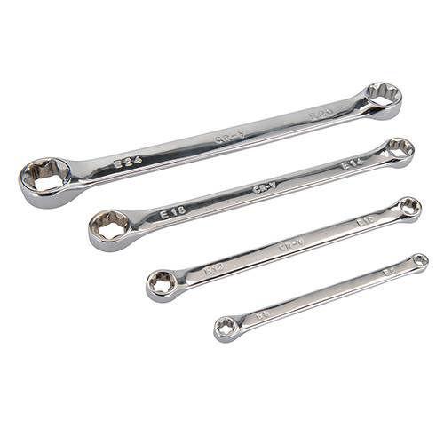 SET CHIAVI COMBINATE TORX 4 PEZZI IN CROMO VANADIO MISURE DA 6 A 24