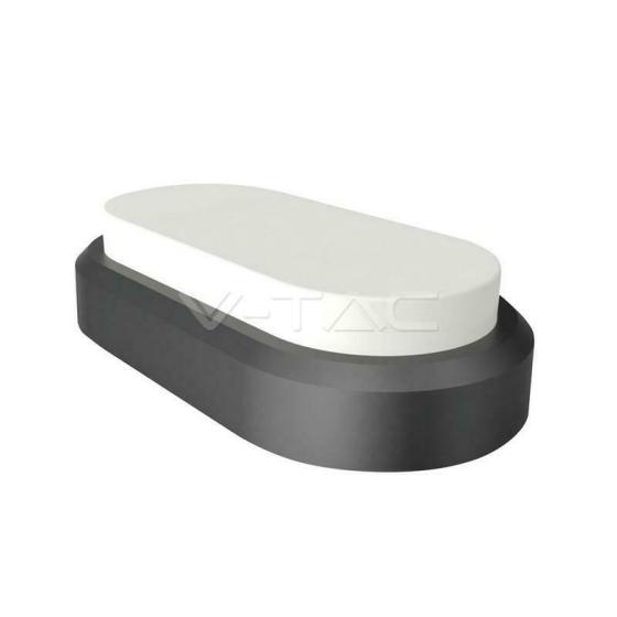 8W PLAFONIERA LED RETTANGOLARE CORPO NERO BIANCO NATURALE IP - Naturale - XXSMSS