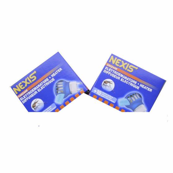 NEXIS ELETTROEMANATORE HEATER PIU' 10 PIASTRINE INSETTICIDA ANTIZANZARE