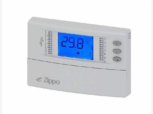 CRONOTERMOSTATO DIGITALE GIORNALIERO DISPLAY BLU ZIPPO 1965
