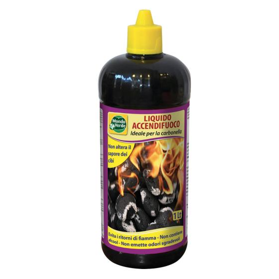 ACCENDIFUOCO LIQUIDO BARBECUE 1 LT ACCENDICARBONE ACCENDI FUOCO CAMINO LEGNA 1LT