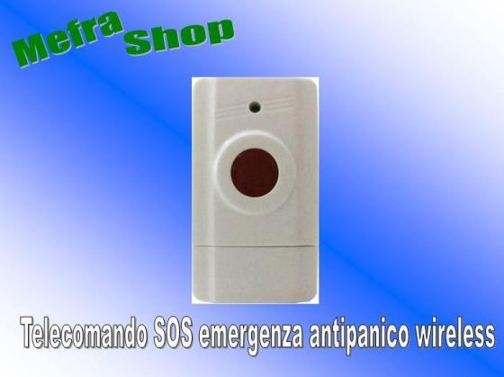 TELECOMANDO SOS EMERGENZA ANTIPANICO WIRELESS PER SEGNALAZIONE DI ALLARME