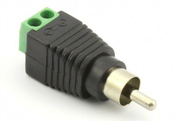 adattatore da spina rca a morsetto 2 pin 10444