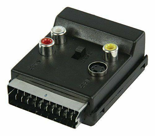 Adattatore SCART Commutabile Maschio SCART Femmina  S-Video Femina 5412810282920