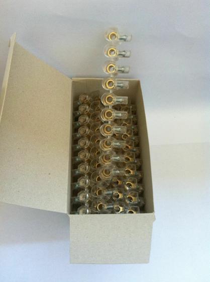 MORSETTO ELETTRICO ISOLATO A CAPPUCCIO FORBOX 6mm MATERIALE ELETTRICO 100 pz