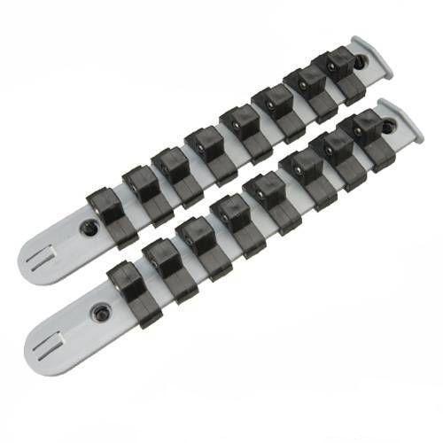 set kit 2 pz di rastrelliere x chiavi a bussola 1/4 rail 18 clips 675314
