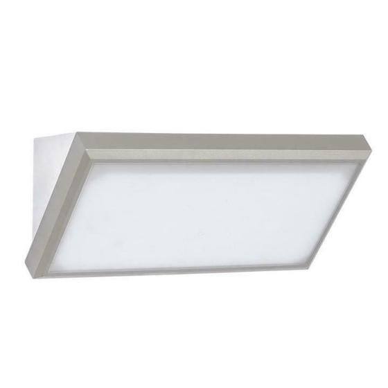 12W LED PER ESTERNO LUCE BIANCO CALDO CORPO GRIGGIO IP65 300 - Calda - XXHREP