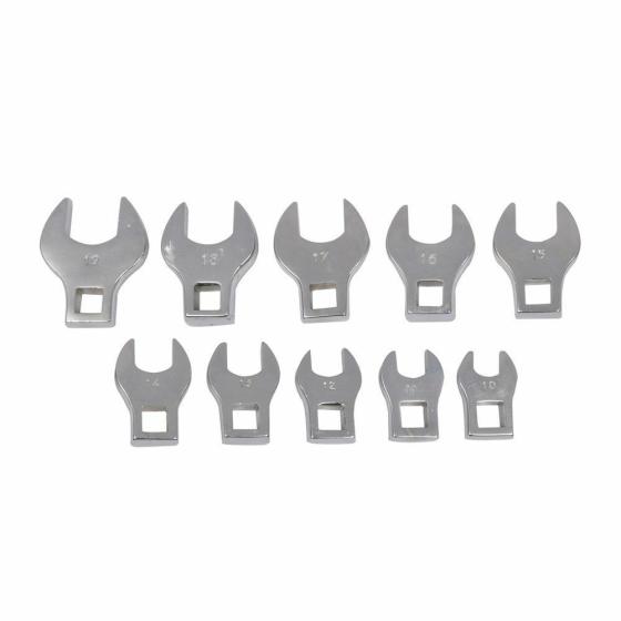 Set di chiave inglese Crows Piedi Spanner  10pz 10 - 19 millimetri Strumenti