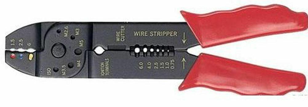 PINZA PER CAPICORDA CONNETTORI PREISOLATI ISOLATI SPELLAFILI 200MM ELETTRICISTA