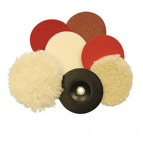 8PC Carteggiatura e lucidatura KIT  115 millimetri SMERIGLIATRICI ANGOLARI P