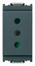 VIMAR 16201 - PRESA SECURY 2P-T 10A STANDARD ITAL. P11 GRIGIO SERIE IDEA