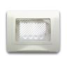 AVE 44SP03B PLACCA IP55 RAL9010 MEMBRANA S44 3MOD - AUTOPORTANTE -3 MODULI