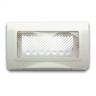 AVE 44SP04B PLACCA IP55 RAL9010 MEMBRANA S44 4MOD - AUTOPORTANTE -4 MODULI