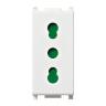 VIMAR PLANA PRESA BIPASSO 2P-T 16A  BIANCO 14203 ORIGINALE