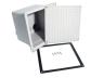 Pozzetto enel 250x250 mm in pvc polipropilene idoneo per cavi elettrici 25x25 cm