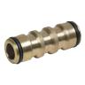 Accoppiatore Dritto, Raccordo Double in Ottone per Raccordo Veloce Tubo Acqua
