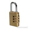 LUCCHETTO IN OTTONO A COMBINAZIONE 3 CIFRE