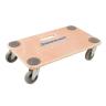 SET PIATTAFORMA  QUALITA 150 DOLLY CARRELLO BARROW LEGNO CASTOR RUOTE