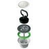 PILETTA LAVELLO INOX SENZA TROPPOPIENO CON TAPPO A MANIGLIA D.1"1/2