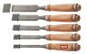 SERIE DA 5 SCALPELLI VALEX 1462978 PER LAVORAZIONE LEGNO CON LAME IN ACCIAIO
