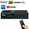 DECODER DIGITALE TERRESTRE DVB-T2 FULL HD HDMI HEVC H265 RICEVITORE SMART IPTV