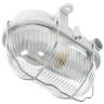 PLAFONIERA APPLIQUE OVALE CON GRIGLIA COLORE BIANCO A TARTARUGA IP44 ESTERNA