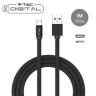 cavo da usb a usb type c ruby series in corda 1 mt nero