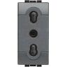 BTicino Livinglight L4180 Presa 2P-T 10/16A 250 Vac - Antracite
