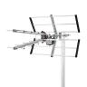 antenna digitale terrestre uhf 12 elementi lte hd alluminio nedis