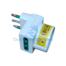 VIMAR RI.00312.B ADATTATORE MULTIPLA S17-2P17/11-P30 BIANCO