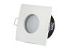 Porta Faretto Led GU10 MR16 Incasso Quadrato Colore Bianco Impermeabile IP54 SKU
