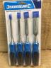 S633495 SET SCALPELLI LEGNO 4 PEZZI TAPPI MARTELLO METALLO