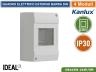 CENTRALINO QUADRO ELETTRICO SU GUIDA DIN 4 MODULI MONTAGGIO A MURO CLASSE 2 IP30
