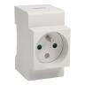 presa schuko monofase 230volt 16A da barra din quadro elettrico