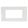 Placca 6004-01 4p bianco/vmr-p tecnopolimero -