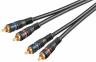 cavo audio rca Di alta qualitA audio/video nero placcato in oro schermato 5 mt