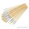 SET DI 12 PENNELLI IN LEGNO PER PITTURA PITTURAZIONE DECORAZIONE 1-12mm