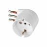 ADATTATORE A SQUADRO 90 BIANCO PRESA SCHUKO SPINA ATTACCO PICCOLO 10A 10 AH