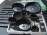 SET FRESE/SEGHE A TAZZA PER LEGNO 16pz con ACCESSORI ADATTATORE MANDRINO