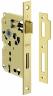 SERRATURA PORTE INTERNE OTTONATA BORDO ROTONDO agb con incontro 50 mm PATENT