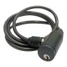 LUCCHETTO CATENA CAVO a MOLLA SPIRALE ANTIFURTO CHIAVE SUPPORTO BICI BICICLETTA