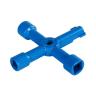 CHIAVE A CROCE UNIVERSALE PER ARMADIETTI ACQUA GAS LUCE 70 x 70 mm ms134