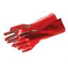 GUANTI da LAVORO LUNGHI PVC 40 cm  GOMMA LATTICE NEOPRENE INDUSTRIALI ANTIACIDO