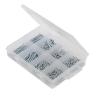 KIT SET ASSORTIMENTO 200 CHIODI CHIODO ZINCATO APPENDI QUADRO in PORTAMINUTERIA